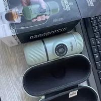 Портативная эспрессо-кофеварка Wacaco Nanopresso голубая с чехлом, механическая, для молотого кофе — Photo 26