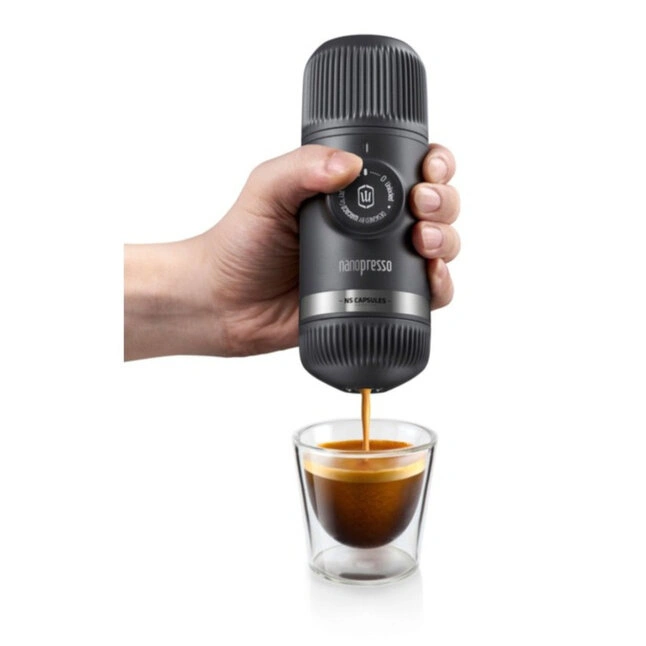 Портативна еспресо-кавоварка Wacaco Nanopresso Grey — Photo 1
