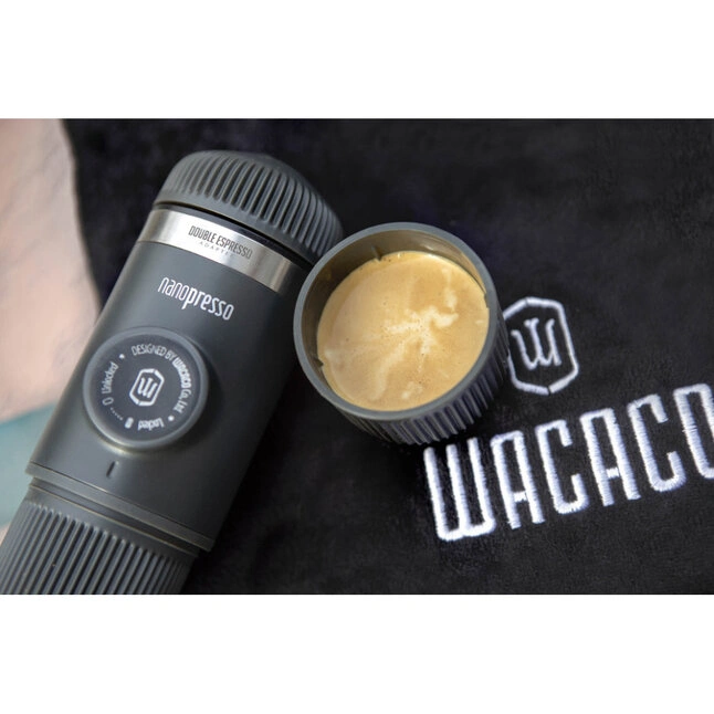 Портативна еспресо-кавоварка Wacaco Nanopresso Grey — Photo 3
