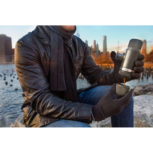 Портативна еспресо-кавоварка Wacaco Nanopresso Grey — Photo 11