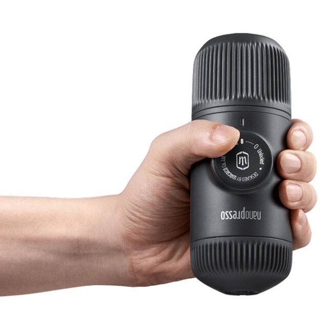 Портативна еспресо-кавоварка Wacaco Nanopresso Grey із чохлом — Photo 5