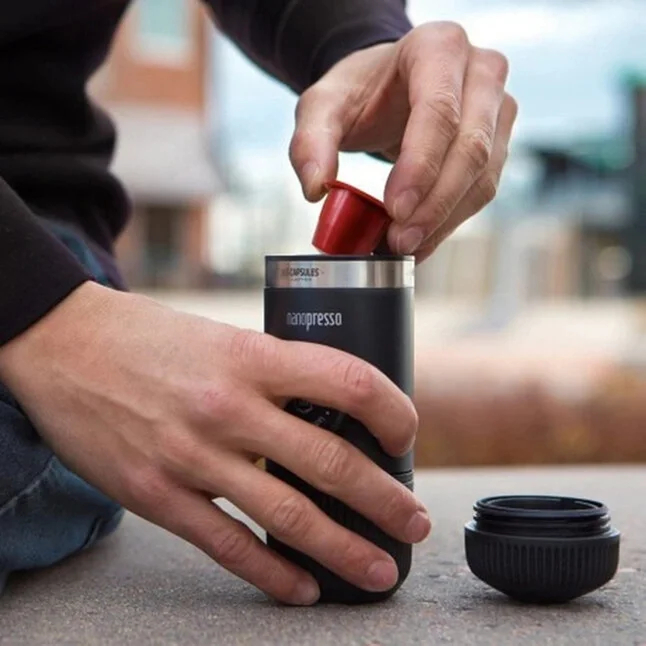 Набір Wacaco Nanopresso: кавоварка, адаптер для капсул та рушники бариста — Photo 7