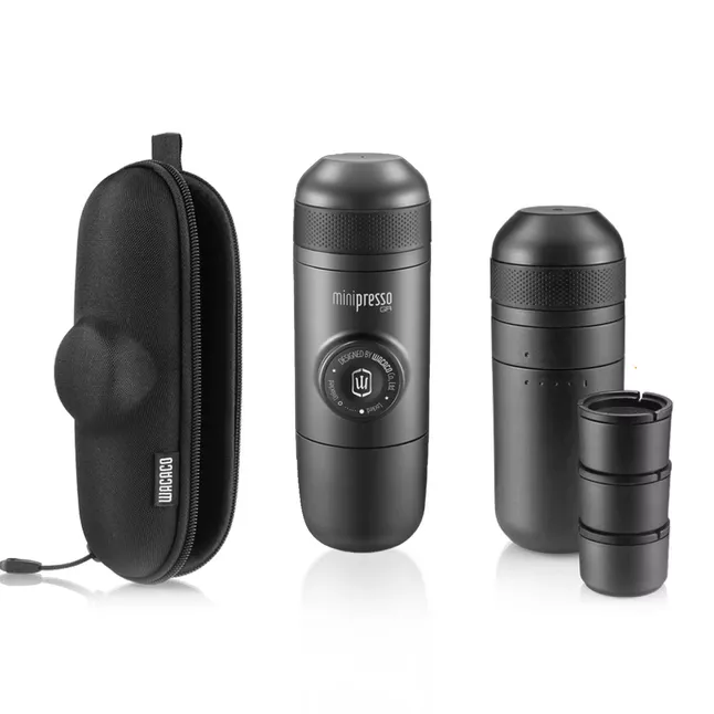 Набір для кави Wacaco Minipresso GR: кавоварка, кошики, резервуар та чохол