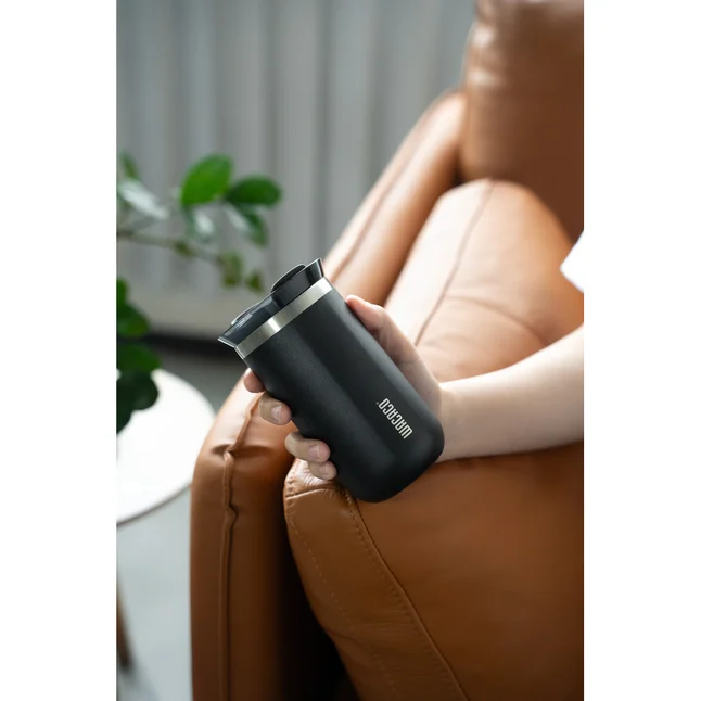 Термокухоль Wacaco Octaroma Lungo 300 мл, чорний — Photo 7