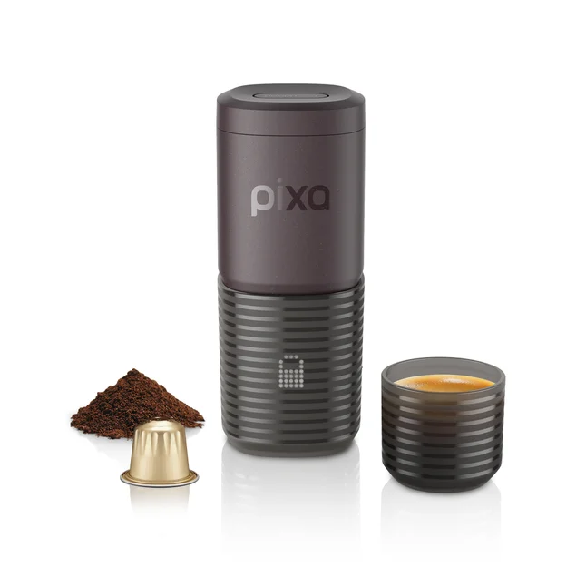 Портативна електрична еспресо-кавоварка Wacaco Pixapresso для меленої кави та капсул, червона — Photo 4