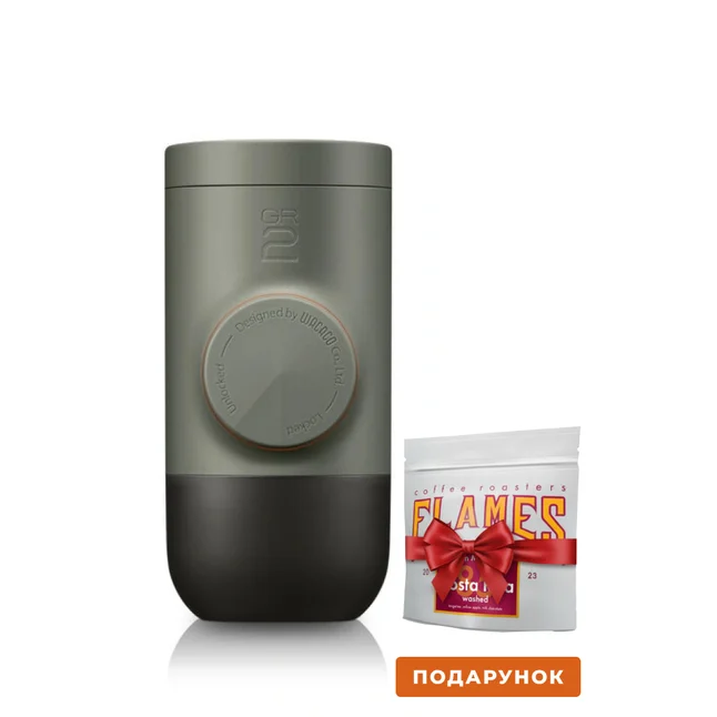 Портативна еспресо-кавоварка Wacaco Minipresso GR2, механічна, для меленої кави