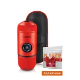 Портативна еспресо-кавоварка Wacaco Nanopresso блакитна з чохлом, механічна, для меленої кави — Photo 28