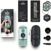 Портативная эспрессо-кофеварка Wacaco Nanopresso голубая с чехлом — Photo 10