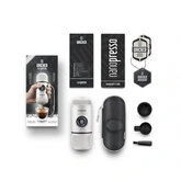 Портативна еспресо-кавоварка Wacaco Nanopresso біла з чохлом — Photo 10