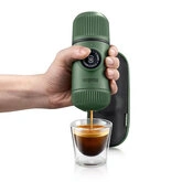 Портативная эспрессо-кофеварка Wacaco Nanopresso зеленая с чехлом — Photo 11