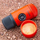 Портативна еспресо-кавоварка Wacaco Nanopresso червона з чохлом — Photo 19