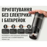 Портативна кавоварка-прес Wacaco Prestina, механічна, для меленої кави, чорна — Photo 23