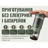 Портативная кофеварка-пресс Wacaco Prestina, механическая, для молотого кофе, зеленая — Photo 23